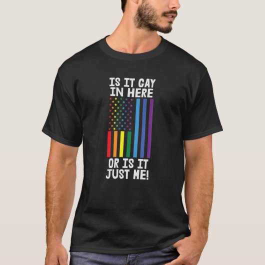 ゲイか俺か Tシャツ (正面)