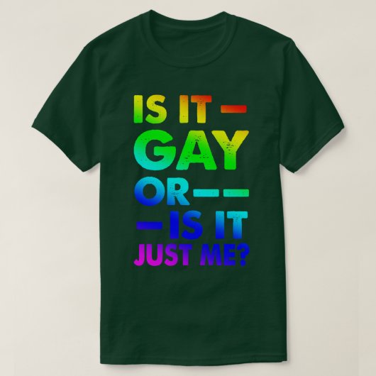 ゲイか俺だけゲイプライドかおもしろい Tシャツ (デザイン正面)