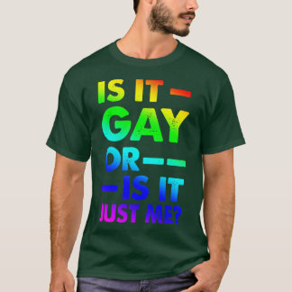 ゲイか俺だけゲイプライドかおもしろい Tシャツ