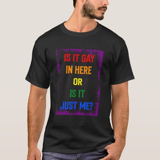 ゲイか私のLgbtゲイか Tシャツ (正面)