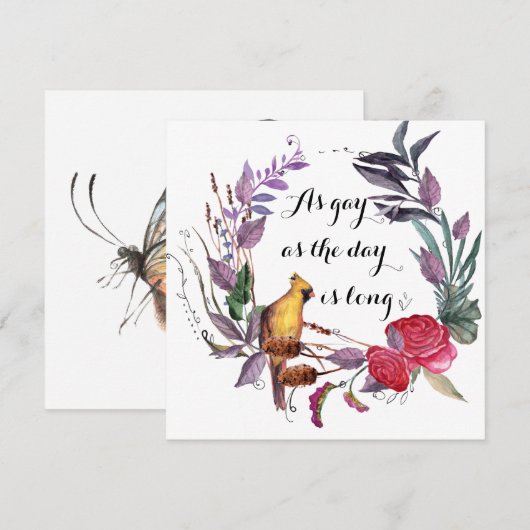 ゲイがロングカードの場合 (正面/裏面)