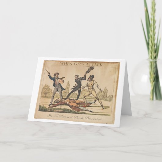 ゲイが挨拶状を攻撃する時 カード (正面)