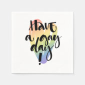 ゲイする スタンダードカクテルナプキン (正面)