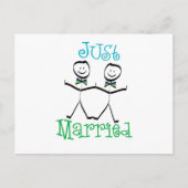 ゲイたった今結婚しました 案内ポストカード (正面)