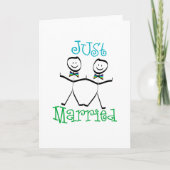 ゲイたった今結婚しました 案内状 (正面)