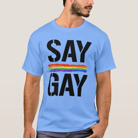 ゲイだと言う Tシャツ (正面)