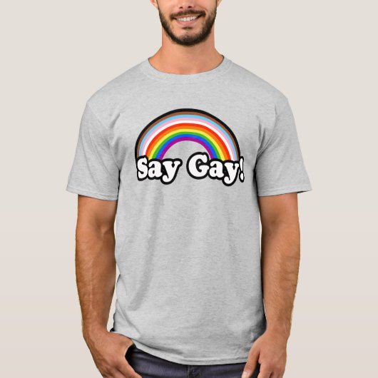 ゲイだと言う Tシャツ (正面)