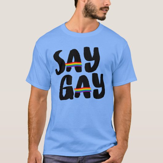 ゲイだと言う Tシャツ (正面)