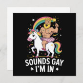 ゲイだなんて素敵じゃん 招待状 (正面/裏面)