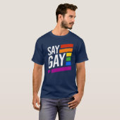 ゲイって言え Tシャツ (正面フル)