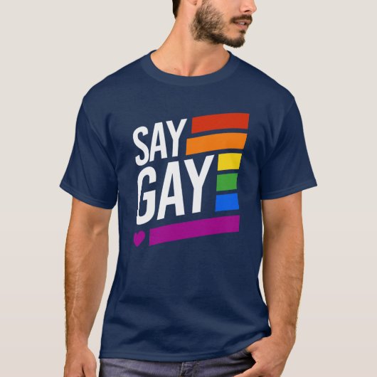 ゲイって言え Tシャツ (正面)