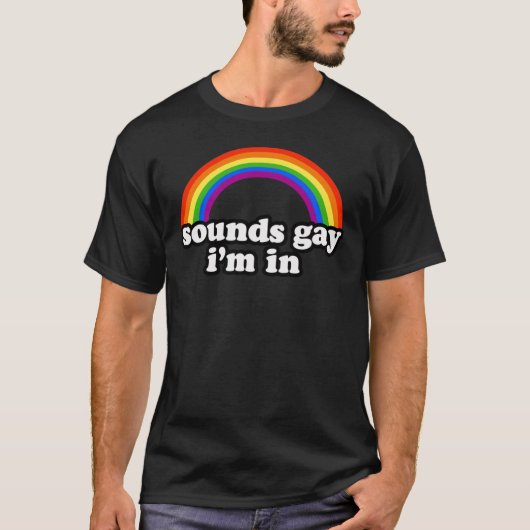 ゲイっぽいから付き合う Tシャツ (正面)