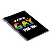 ゲイっぽい音がする 入っちゃうよ 面白いLGBTプライド ノートブック (右側)