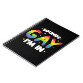 ゲイっぽい音がする 入っちゃうよ 面白いLGBTプライド ノートブック (左側)