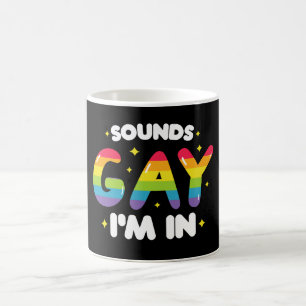 ゲイっぽい音がする 入ってるよ 面白いLGBTプライド コーヒーマグカップ