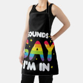 ゲイっぽい？いいよ LGBT Pride エプロン (インサイチュ)