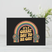 ゲイであることが素晴らしい日 LGBTQ プライド月間 クィア 招待状 (スタンド正面)