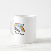 ゲイではないダーク コーヒーマグカップ (正面左)