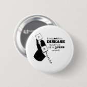 ゲイで働くために呼ぼう 缶バッジ (正面&裏面)