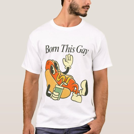 ゲイとして生まれた Tシャツ (正面)
