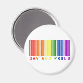 ゲイとバ誇りを持ったーコード マグネット (正面/裏面)