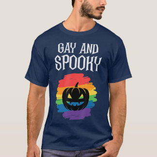 ゲイと不気味ハローウィンパーティ衣装の少年たち Tシャツ