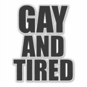 ゲイと疲労 シール (正面)