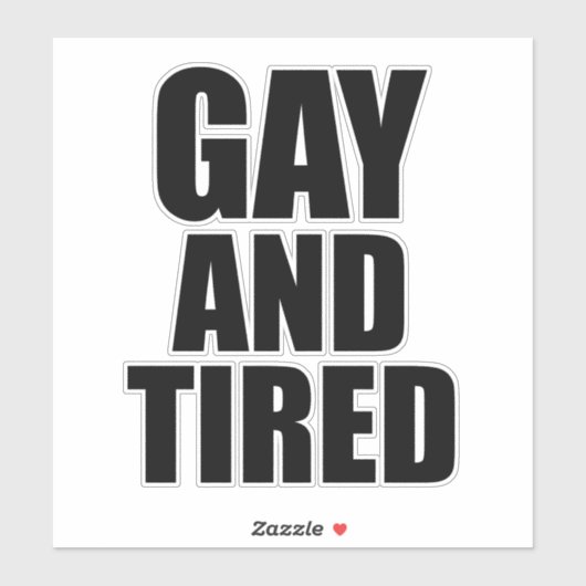 ゲイと疲労 シール (シート)