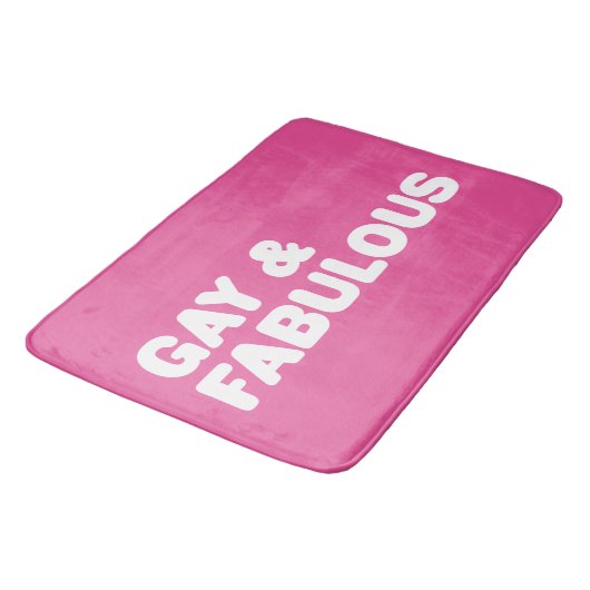 ゲイと素晴らしい大文字カスタマイズ可能な色 バスマット (アングル)