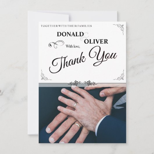 ゲイと結婚リングや輪の手 (正面)