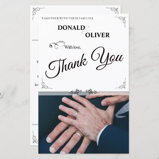 ゲイと結婚リングや輪の手 (正面/裏面)