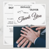 ゲイと結婚リングや輪の手 (正面/裏面)