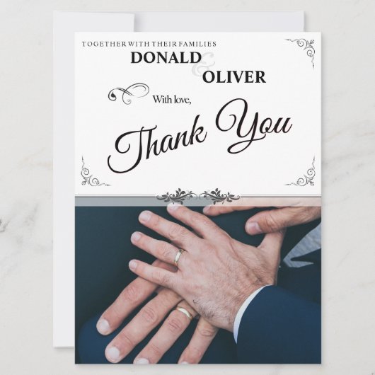 ゲイと結婚リングや輪の手 (正面)