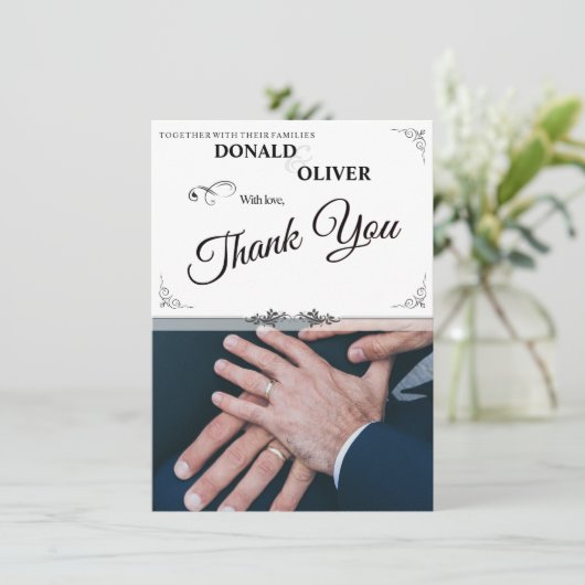 ゲイと結婚リングや輪の手 (スタンド正面)