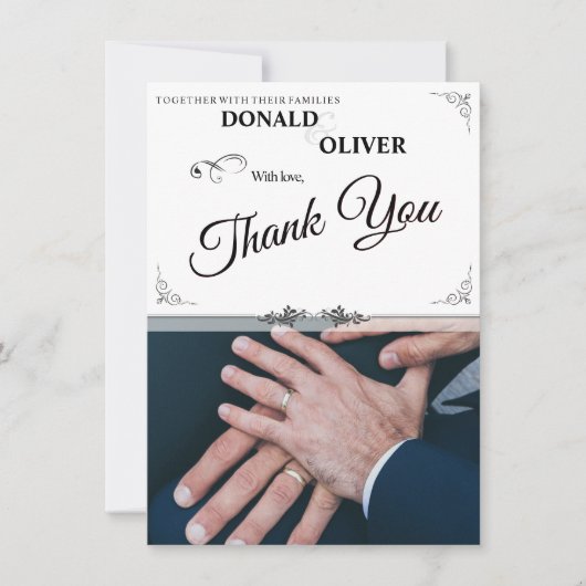 ゲイと結婚リングや輪の手 (正面)