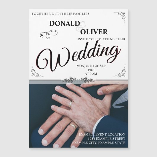 ゲイと結婚リングや輪の手 (正面)