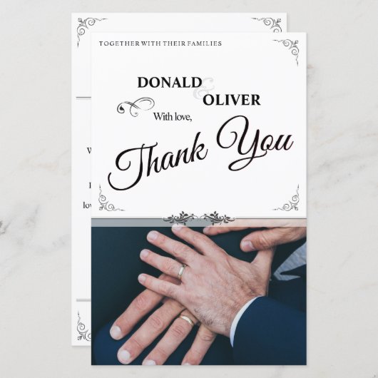 ゲイと結婚リングや輪の手 (正面/裏面)