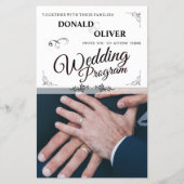 ゲイと結婚リングや輪の手 (正面)