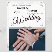 ゲイと結婚リングや輪の手 (正面/裏面)