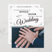 ゲイと結婚リングや輪の手 (正面/裏面)