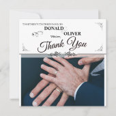 ゲイと結婚リングや輪の手 (正面)