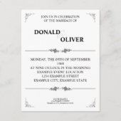 ゲイと結婚リングや輪の手 エンクロージャーカード (裏面)