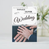 ゲイと結婚リングや輪の手 エンクロージャーカード (スタンド正面)