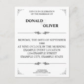 ゲイと結婚リングや輪の手 エンクロージャーカード (裏面)