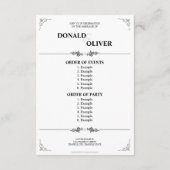 ゲイと結婚リングや輪の手 エンクロージャーカード (裏面)