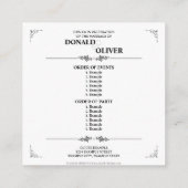 ゲイと結婚リングや輪の手 エンクロージャーカード (裏面)