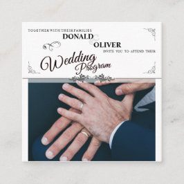 ゲイと結婚リングや輪の手 エンクロージャーカード