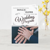 ゲイと結婚リングや輪の手 カード (黄色い花)