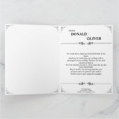 ゲイと結婚リングや輪の手 サンキューカード (内部)