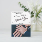 ゲイと結婚リングや輪の手 シーズンポストカード (スタンド正面)